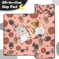 thumbnail image 4 of Pink Football and Drinks Pattern Toddler Nap Mats for Kids Preschool,Sleeping Mat Bag or Kids,Toddler Sleeping Bag,Toddler Nap Mat or Daycare, 4 of 6