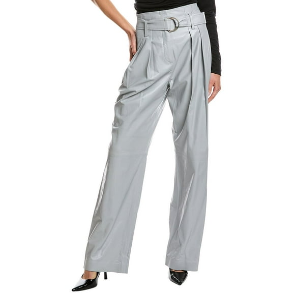 IRO womens  Adica Leather Pant, 32, Grey