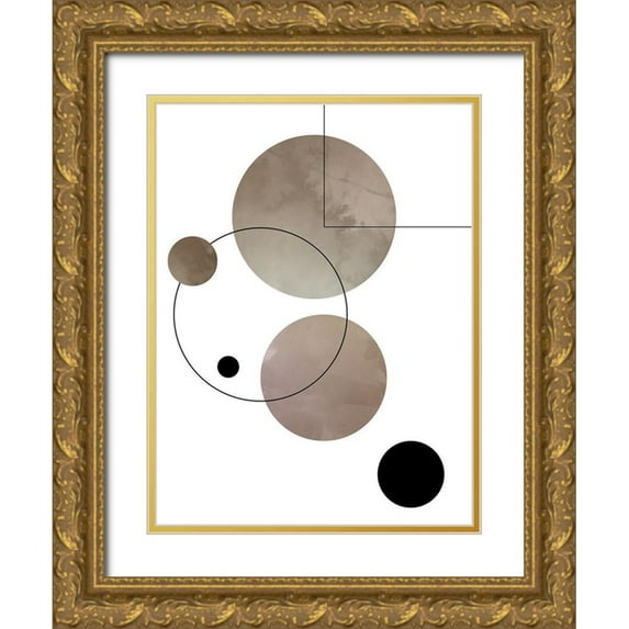 Artographie Studio 25x32 Gold Ornate Wood Framed with Double Matting Museum Art Print Titled - Abstract Series 01