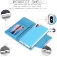 thumbnail image 4 of iphone 6 leather wallet case wide buckle separable blue case, 4 of 7