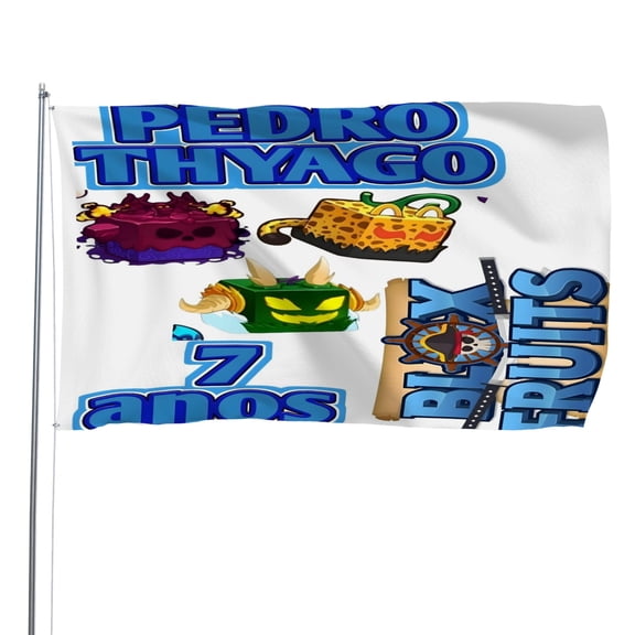 Blox Fruits Pattern Flag Decoration