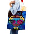 thumbnail image 4 of Moon Girl Bolso de tela con estampado de lienzo para mujer, bolsa de compras reutilizable y estética, con cremallera interior, regalo para mujer, 35 × 40 cm., 4 of 6