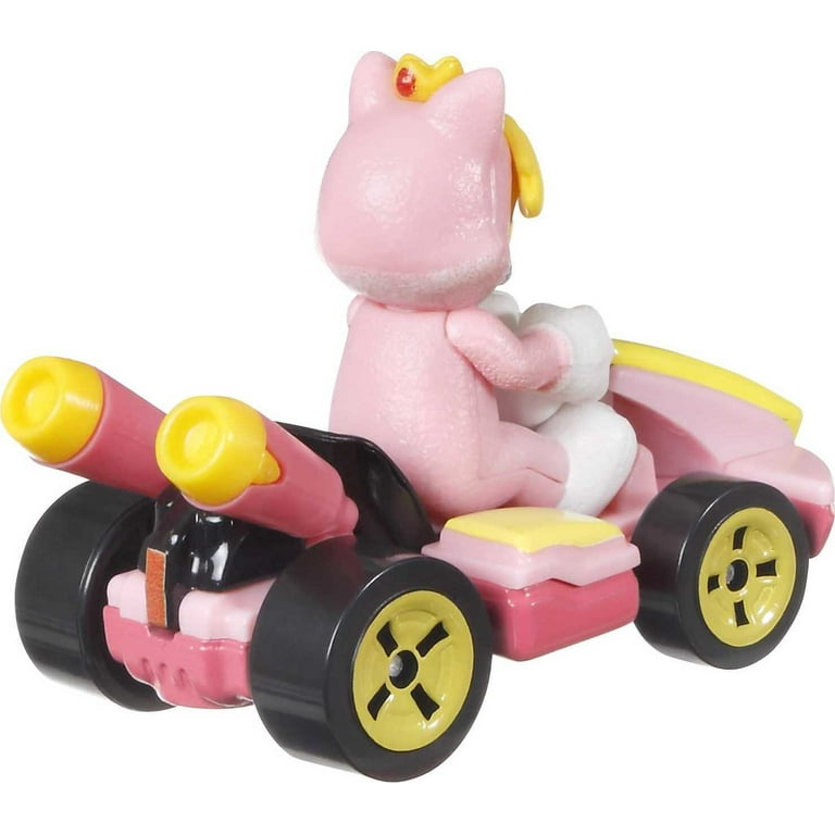 Hot Wheels Mario Kart Cat Peach Standard Car Play Vehicle 