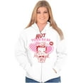 thumbnail image 3 of Biker Betty Boop Not Your Babe Zip Hoodie Sweatshirt Women Brisco Brands S, 3 of 5