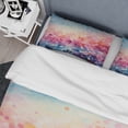 thumbnail image 4 of Designart "Candyfloss Dreams I" Abstract Landscape Bedding Covert Set - Abstract Landscapes Multi-Color Landscapes Bed Set With 1 Sham, 4 of 6