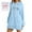 Light Blue, variant on The Warmy Oversized Hoodie Dress For Women Casual Drawstring Long Sweatshirt With Pocket Fashion Split Hem Long Sleeve plus Size Dress Dress plus New Years Dress for Women plus Size Formal Gowns for