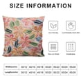 thumbnail image 5 of BANET Six-Leaf Flower Throw Pillowcase Soft Embroidered Cloth Decorative Flower Pillows Case for Room 18x18in, 5 of 5