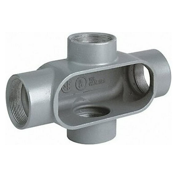 Hubbell Killark Conduit Outlet Body,Iron,Trd Sz 1in X37