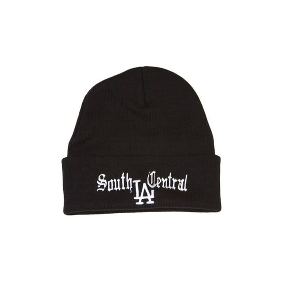 South Central LA Black Cuff Knit Beanie