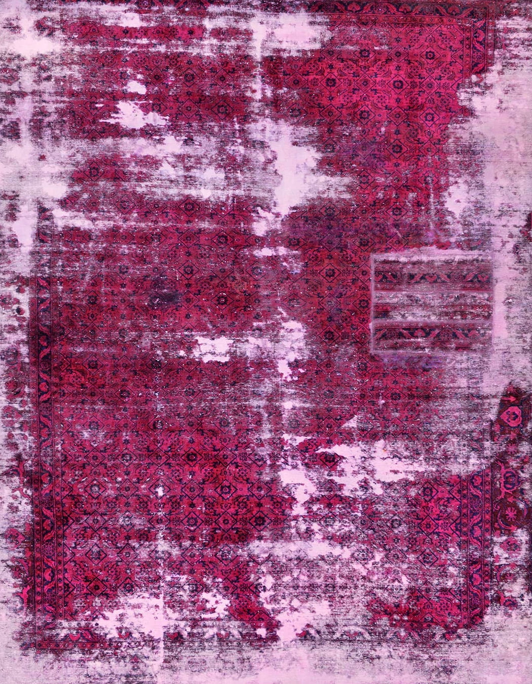 Deep Violet Rug Ahgly Company Indoor Rectangle Abstract Deep Mauve Purple Abstract Area ...