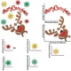thumbnail image 3 of Decoraciones navideñas, adornos navideños, regalos navideños, pegatinas navideñas para puertas, decoraciones para fiestas navideñas con pegatinas navideñas para ventanas, se pueden pegar en paredes, p, 3 of 6