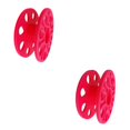 thumbnail image 2 of Youkk Plastic Convenient Hanging Diving Finger Spool Reel With Anti-corrosion Coating Professional Rose Red 2Set, 2 of 6
