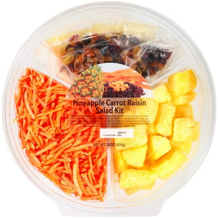 Snack Fresh Pineapple Carrot Raisin Salad Kit, 30 oz