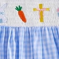 thumbnail image 6 of Gibobby Toddler Girl Dress Toddle Baby Girl Dress Ruffle Summer Sleeveless Dresses Floral Sundress Photoshoot Outfit(18-24 Months,Blue), 6 of 7