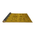 thumbnail image 2 of Ahgly Company Indoor Square Oriental Yellow Industrial Area Rugs, 4' Square, 2 of 4