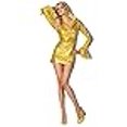 thumbnail image 3 of RG Costumes 81670-S Petite Robe Daisy Disco Dorée Sans Acariens Costume Adulte, 3 of 4