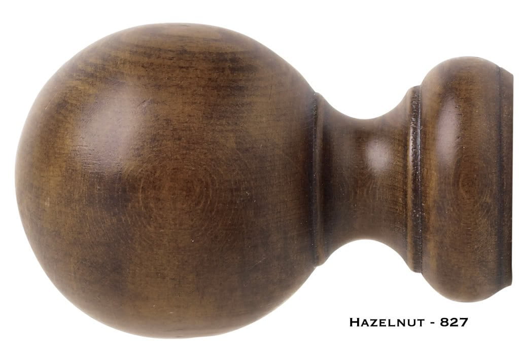 Wood Ball Finials Kirsch Wood Trends 1 3/8" Hazelnut