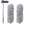 One set in gray-white + 1 fabric remnant (110.24 inch), variant on General Adjustable Flexible Duster for High Ceilings Furniture Car Cleaning, Washable Reusable Ultra-Fine Fiber Collector with Plastic Frame for Ceiling Dust Removal