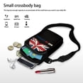 thumbnail image 7 of HELLHERO Glastonbury Festival Union Jack Adjustable Crossbody Bag, Lightweight, Travel Polyester 4.33x1.97x7.09, 7 of 7