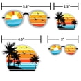 thumbnail image 5 of Auto Drive Beach & Sunglasses Decals Outdoor Rated Automotive Stickers, 4 Count, 5 of 5