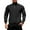 Black, variant on Men's Casual Mock Neck Button Knit Top - Quarter-Button Pullover Warm Sweater with Elbow Patch - White - Size M