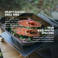 thumbnail image 3 of FINEX 10" Cast Iron Grill Pan - Grill Pans with Superior Heat Distribution - Near Non-Stick for Easy Cleaning - Cast Iron Grill Pan - For Indoor & Outdoor Grilling - Pre-Seasoned with Flaxseed Oil, 3 of 7