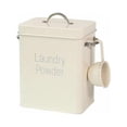 thumbnail image 1 of Contenedor De Detergente Para Ropa Con Cuchara, Cubo De Detergente, Contenedor De Almacenamiento De Detergente De Metal Para Detergente Doméstico Caja De Almacenamiento Multiusos Beige, 1 of 5
