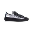 thumbnail image 4 of Puma Women's Basket Platform Metallic Silver/Silver/Puma Black Ankle-High Fashion Sneaker - 8.5M, 4 of 5
