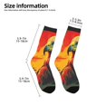 thumbnail image 2 of Honeii Hawaiian Style Bald Eagle Print Children's Colorful Socks,Unisex Kids and Toddlers' Cushioned Sock,Kids Athletic Crew Socks,for Everyday Wear and Sports, 2 of 5