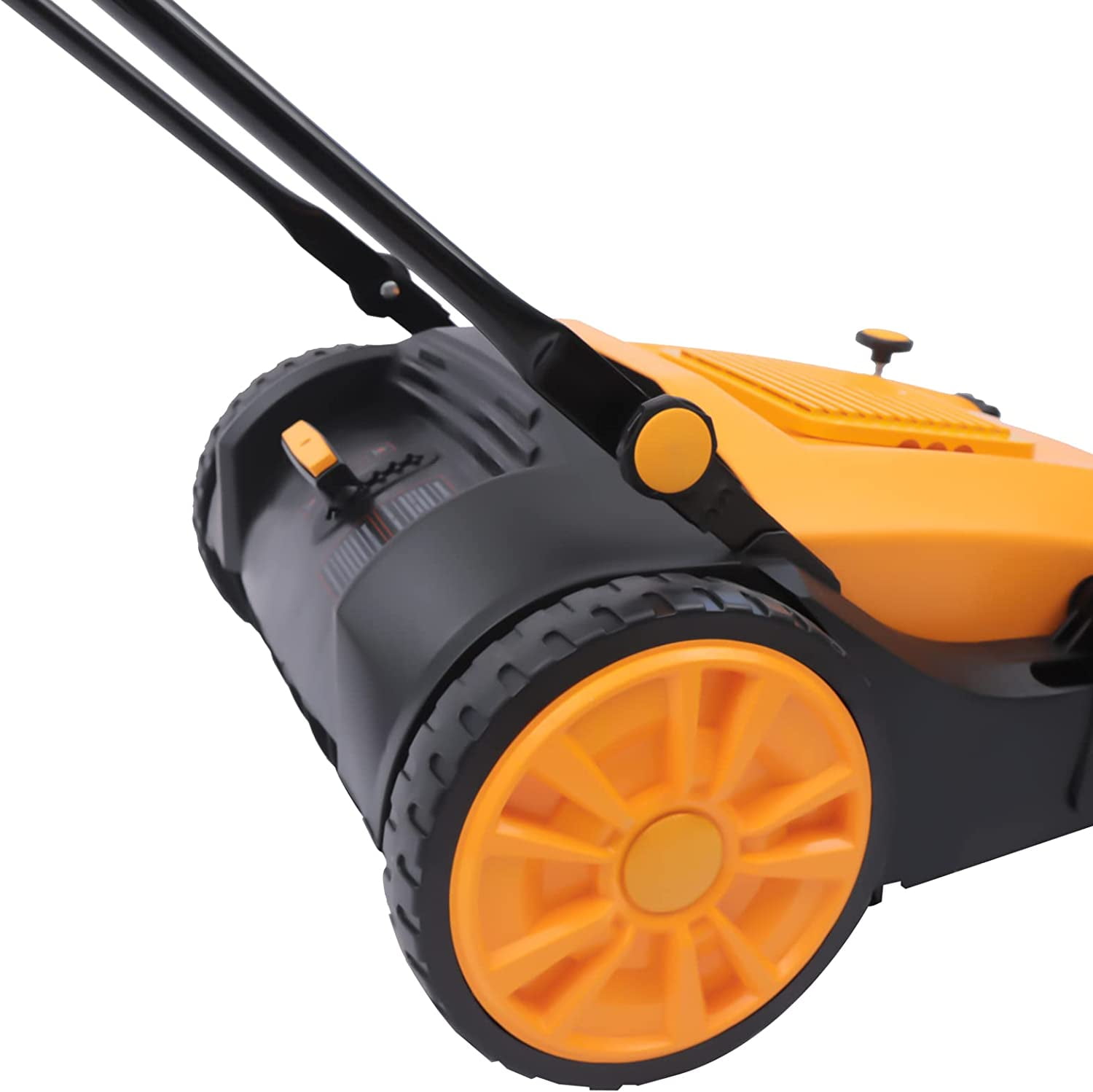41" Hand Push Floor Sweeper Walk-Behind Outdoor W/ 55L Dust Container Capacity