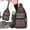 Brown/D, variant on Crossbody Bag Utility Waterproof Sling Bag Canvas Adjustable Strap Shoulder Bag for Women & Men Gifts Outdoors Hiking Traveling