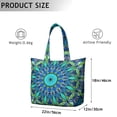 thumbnail image 5 of Traditional Sacred Mala Duffel Tribal Boho Weekender Bag with Mystic Zen Design, Artistic Vintage Ethnic Ornament Travel Tote, Meditation Inspired, 5 of 5