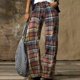 thumbnail image 1 of ICHUANYI Liquidación Pantalones deportivos con estampado retro geométrico informal para mujer Pantalones rectos para mujer ICHUANYI WER202308253870, 1 of 7