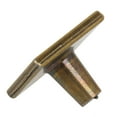 thumbnail image 2 of GlideRite 1-1/4 in. Square Deco Cabinet Knob, Antique Brass, 2 of 5