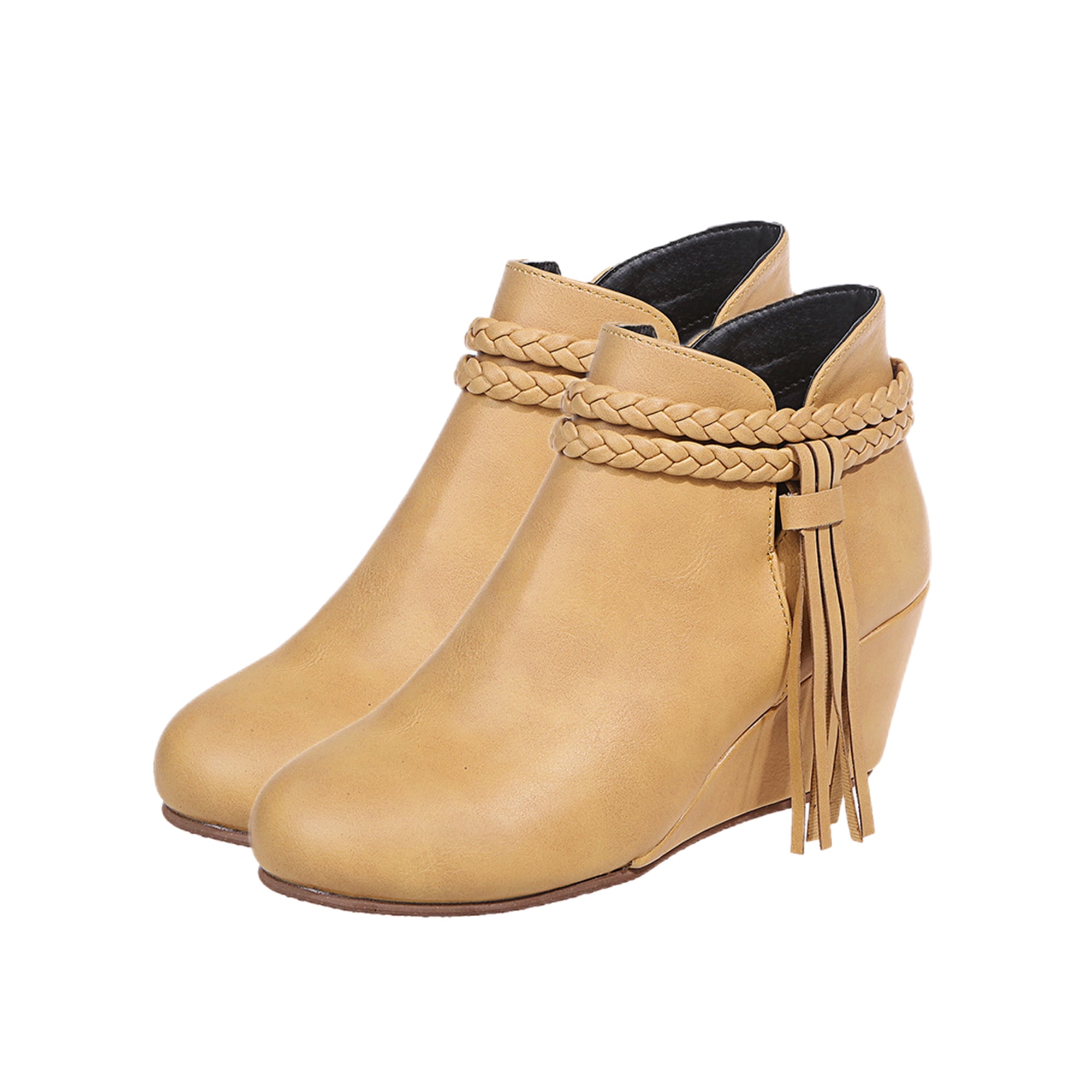 Casual wedge booties hot sale