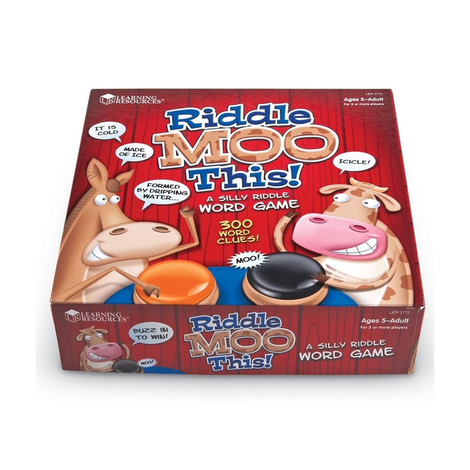 Learning Resources Riddle Moo This, Word Game for Kids, Kindergarten Game, Ages 5+