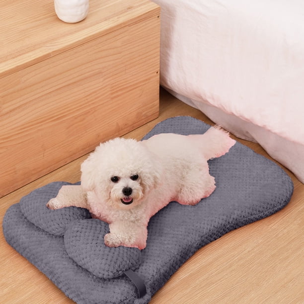 Alfombra de dormir para perros Winter Warm | Cojín de tela suave y cómodo para mascotas | Cama Ligera Duradera y Acogedora | Retención de calor | Uso en interiores o viajes | 15.75x11.81x2.36in