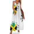 thumbnail image 1 of Vestido sin mangas con estampado de la bandera nacional de Jamaica Vestido para embarazadas Vestidos elegantes Vestido de noche para mujer, 1 of 7