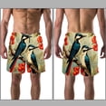 thumbnail image 3 of luoweisi Men's Beach Shorts Quick Dry Swim Trunks with Mesh Lining Woodpecker XL, 3 of 5