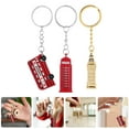 thumbnail image 2 of llaveros de cabina telefónica, recuerdos británicos, llaveros de cabina telefónica roja, llaveros de autobús, llaveros para llaves de coche, accesorios de viaje, 2 of 6
