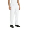 thumbnail image 2 of TOPTIE Classic Baggy White Chef Pants with Drawstring Waist Restaurant Work Uniform, 2 of 6