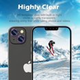 thumbnail image 2 of Protector de cámara trasera morado compatible con iPhone 14/iPhone 14 Plus, protección de cámara de vidrio templado HD antiarañazos, anillo de lente de metal individual 202, 2 of 5