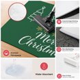 thumbnail image 3 of Merry Christmas Washable Area Rug 9 x 12 ft Rustic White Xmas Tree Snowflakes Green Backdop Soft Non‑Slip Rugs Stain Repellent Indoor Mats for Expansive Great‑Room, Living‑Dining Open Space, 3 of 9