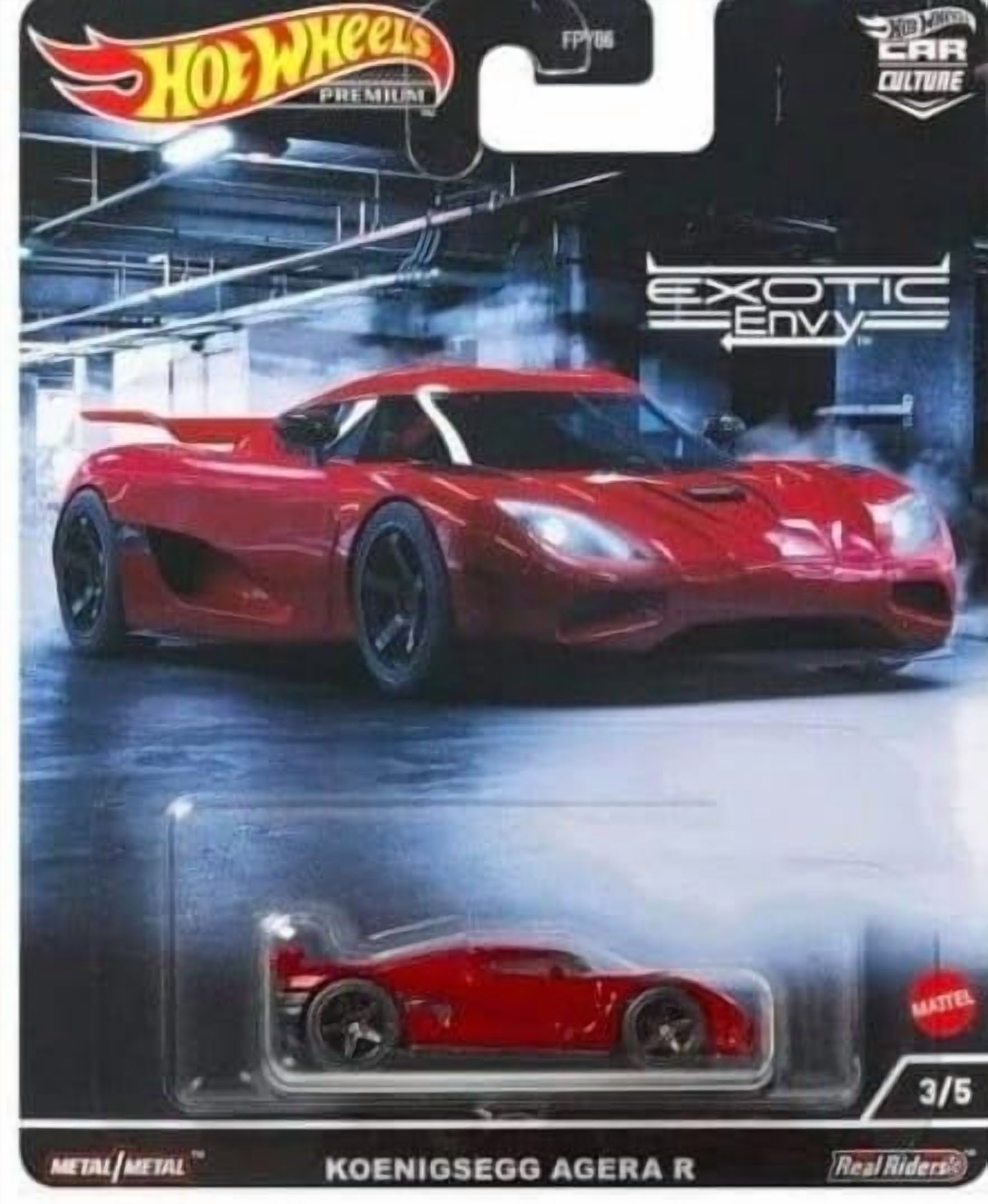 Hot Wheels Car Culture 2022 Exotic Envy 4‑Pack – Alfa Romeo 33 Stradale, McLaren Speedtail, Koenigsegg Agera R & Bugatti EB110 | FPY86‑957M | 1:64 Die‑Cast Collectible