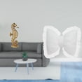 thumbnail image 2 of Estatua de resina,Estatua de resina para decoración del hogar,manualidades,oro,Cojín con lazo bonito,Almohada con forma de lazo,bonito cojín decorativo con lazo,Funda de almohada con lazo, 2 of 8