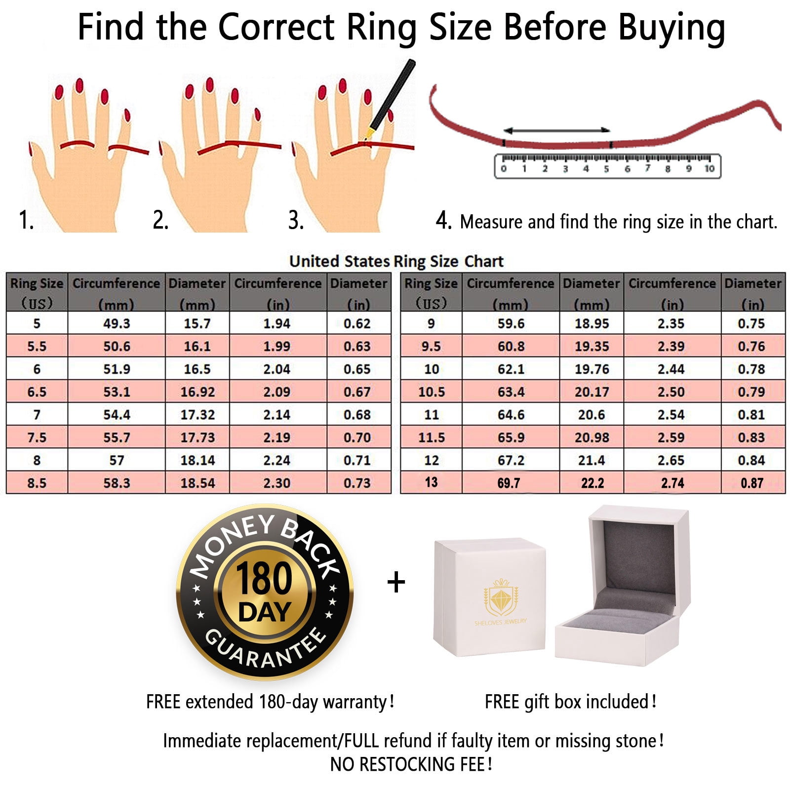 SHELOVES 1.9 Carat Three-Stone Princess Cut AAAAA CZ Wedding Rings for Women Engagement Ring Sets 925 Sterling Silver Size 7