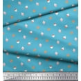 thumbnail image 3 of Soimoi Blue Cotton Voile Fabric Oaknut Fruits Print Fabric by the Yard 42 Inch Wide, 3 of 3