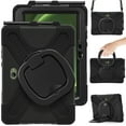 thumbnail image 2 of XYX Case for Samsung Galaxy Tab Active 5 Pro/Active 4 Pro 10.1 inch, 360 Degree Rotating Hand Grip Shockproof Cover with Shoulder Strap, Black, 2 of 7