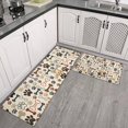 thumbnail image 2 of Paw Prints and Bones Kitchen Rugs Sets Of 2,Anti Fatigue Kitchen Mat Rugs Non Slip Washable,Decorative Kitchen Floor Mats for Kitchen,Sink,Laundry,17"x30"+17"x47", 2 of 7