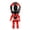 Red, variant on Ruanlalo Transforming Motorcycle Rider Figurine Deformable Helmet Racing Driver Action Figure with Movable Joints Desktop Decoration Ornament